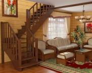 Направи си сам стълби до втория етаж, изработени от дърво с завой от 90