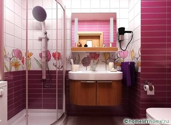 Не е необходимо да използвате вана в комбинирана баня, можете да поставите душ кабина