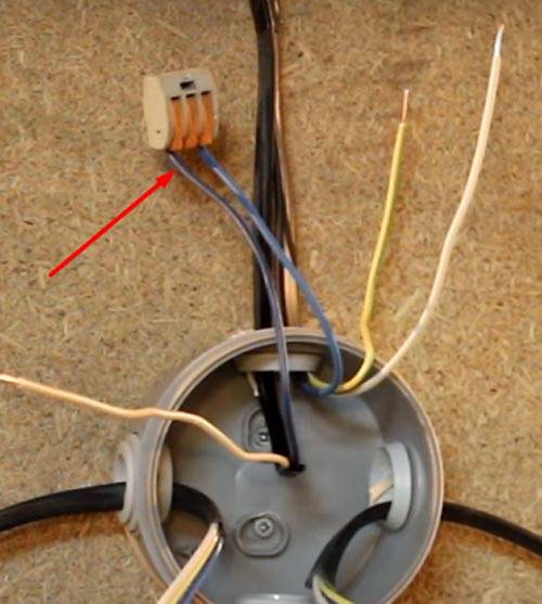 Wiring Diagram Of The Pass Through, Two Brown Wires Light Fixture
