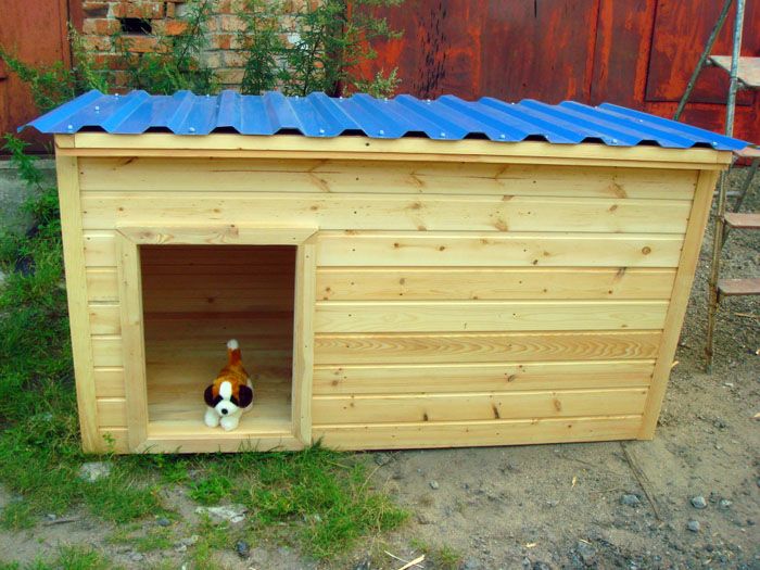 Къща за куче, изработена от дърво
