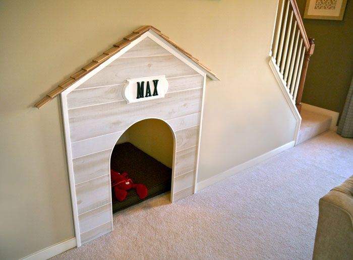 В зависимост от строежа на кучето, като жилище може да се използва ниша под стълбите и всеки уединен ъгъл