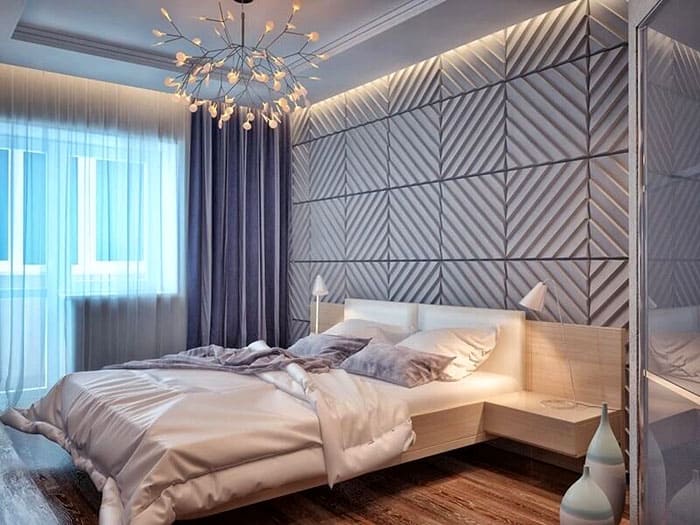 Модерен вид на спалнята